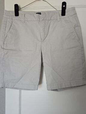 J. Crew Light Gray Chino Bermuda 9" Shorts